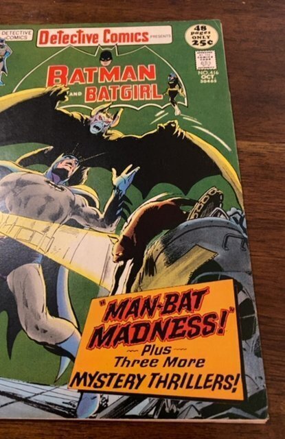 Detective Comics #416 (1971)man-Bat Madness sharp cover