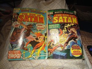 Marvel Spotlight On Son Of Satan 23 & 24 Bronze Age Comics 1975 Lot Run Set