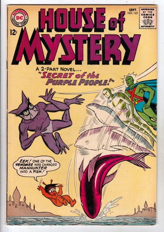 House of Mystery #145 (Sep-64) VF+ High-Grade Martian Manhunter