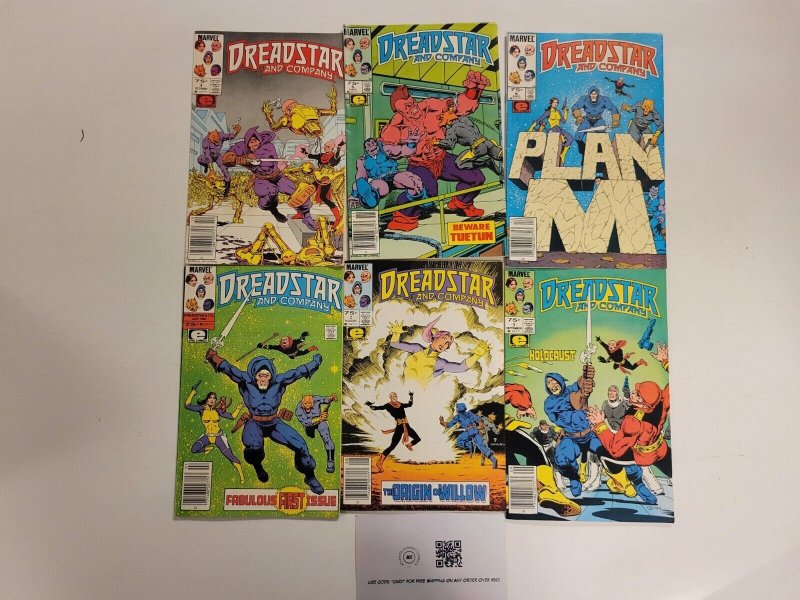 6 Dreadstar Marvel Comic Books #1 2 3 4 5 6 55 TJ19