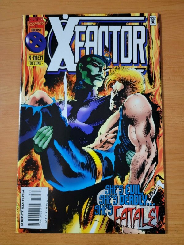 X-Factor #113 Direct Market Edition ~ NEAR MINT NM ~ (1995, Marvel Comics)