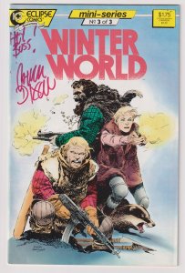 Eclipse Comics! Winter World! Issue #3 (of 3)! Signed by Chuck Dixon!