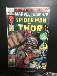 Marvel Team-Up #70  (1979). Thor and Spider-Man vs. The Living Monolith! VF/NM