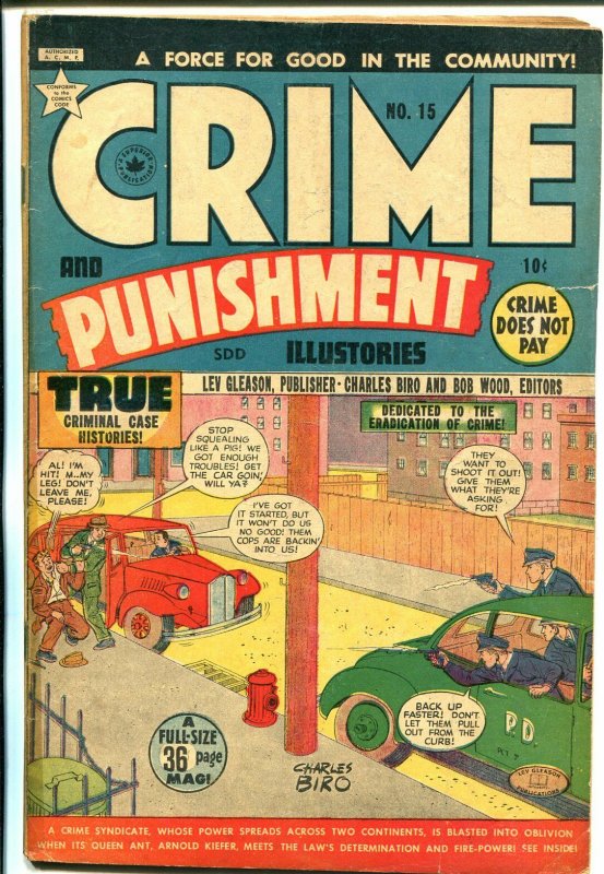 Crimes and Punishment #15 1950's-Superior-Canadian-violent-crime stories-G