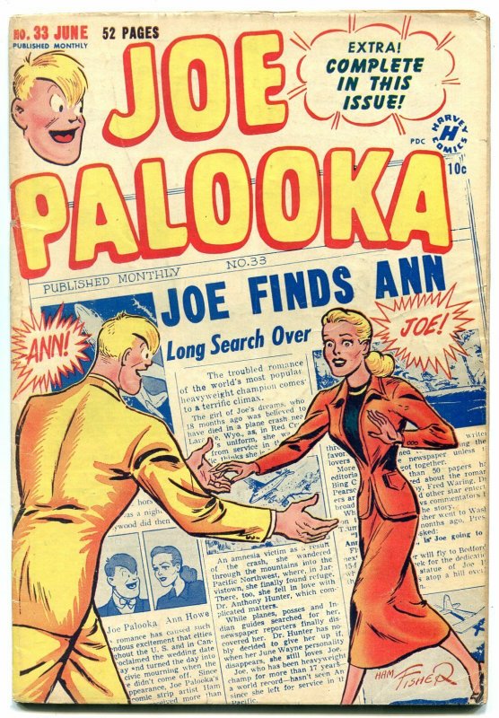 JOE PALOOKA #33 1949-HARVEY COMICS-BOXING-ROMANCE VG