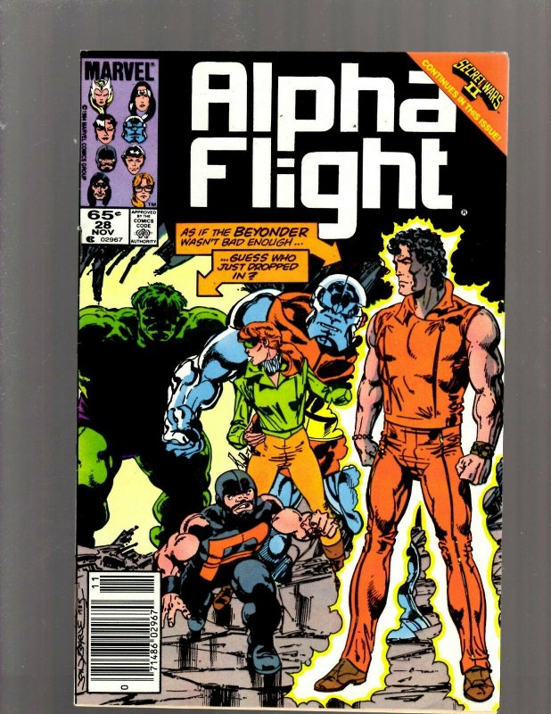 Lot of 12 Alpha Flight Marvel Comics #17 18 21 22 23 25 28 29 30 32 36 38 GB1
