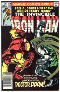 IRON MAN #150-comic book-DOCTOR DOOM-BLACK COVER vf-