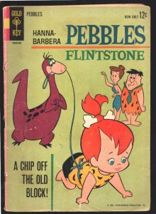 Pebbles Flinstone #1 1963-1st issue-Dinosaur cover-early Pebbles appearance-H...