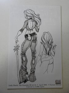 Lady Death: The Gauntlet #2 Sketch Cover (2002) VF+ Condition!