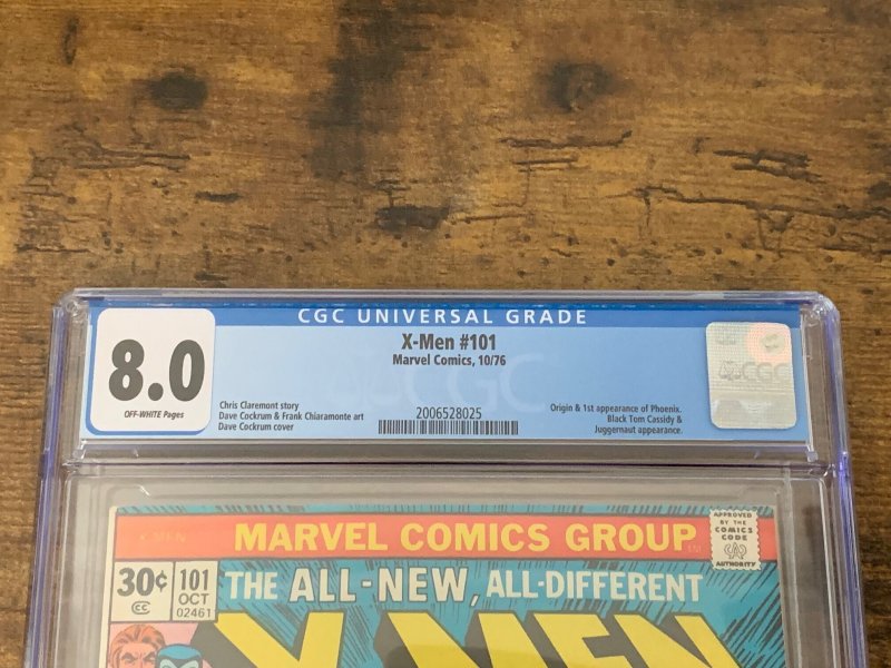 The X-Men #101 (1976). 8.0, CGC. 1st app & Origin Phoenix.