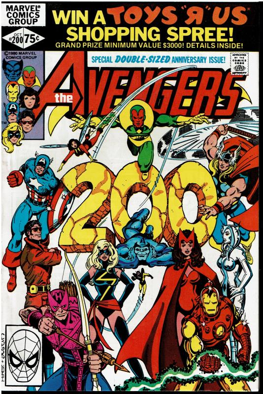 Avengers #200, 9.0 or Better *KEY Controvertial Issue* Carol Danvers Raped