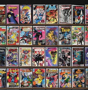 Huge Lot 150+ Comics with The Shadow, Guy Gardner, Marvel Universe & More!