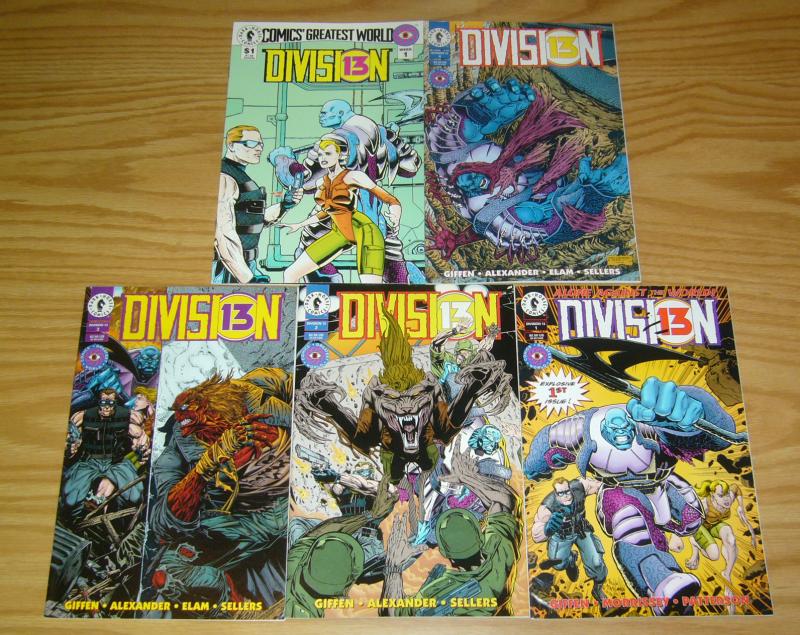 Division 13 #1-4 VF/NM complete series + comics greatest world - keith giffen