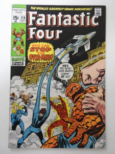 Fantastic Four #114 (1971) VG+ Condition centerfold detached top staple