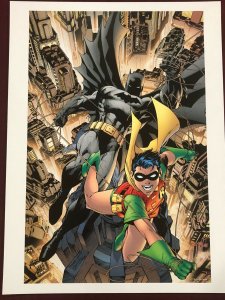 JIM LEE BATMAN ROBIN BOY WONDER POSTER 12X16 NM SHPPD FLAT TEEN TITANS