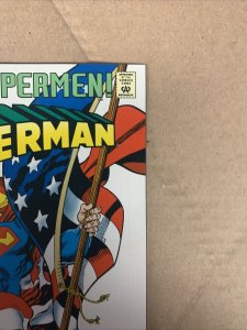 Superman #79 Iconic Flag Cover Jul 1993 Reign of the Supermen Cyborg 