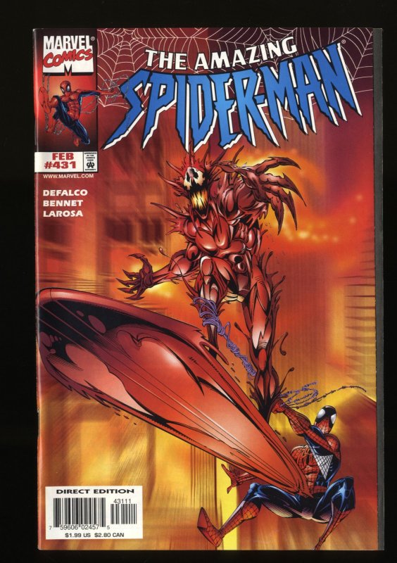 Amazing Spider-Man #431 NM 9.4 1st Cosmic Carnage!