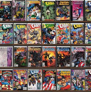 Huge Lot 130+ Comics with Cable, Captain America, Wolverine & More!