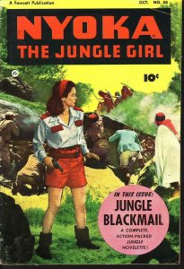 NYOKA JUNGLE GIRL #48 MOVIE PHOTO COVER  1950 FAWCETT VG/FN