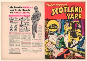 Grandes Detectives Presenta Scotland Yard #11 Unused Comic Book Cover (8.0) 1957