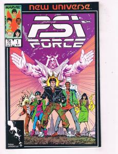 PSI-FORCE (1986) #1 Marvel Comic Book New Universe Team HH4 AD38