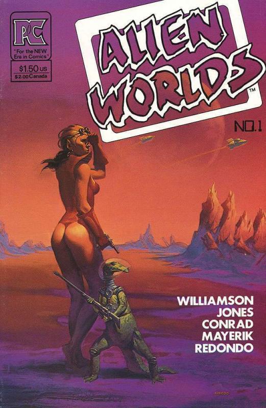 ALIEN WORLDS 1 Williamson, Conrad+++ x 3 EC Lives!!! -