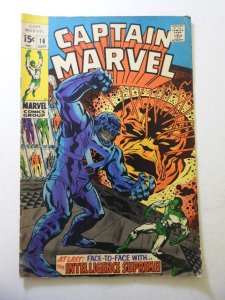 Captain Marvel #16 (1969) VG Condition moisture stains