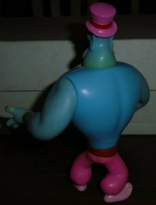 Genie Pink Hat Figure Disney Aladdin 1992 Mattel