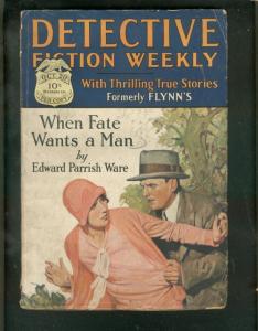 DETECTIVE FICTION WEEKLY PULP-10/20/28-CRIME & MYSTERY! VG