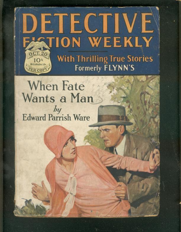 DETECTIVE FICTION WEEKLY PULP-10/20/28-CRIME & MYSTERY! VG