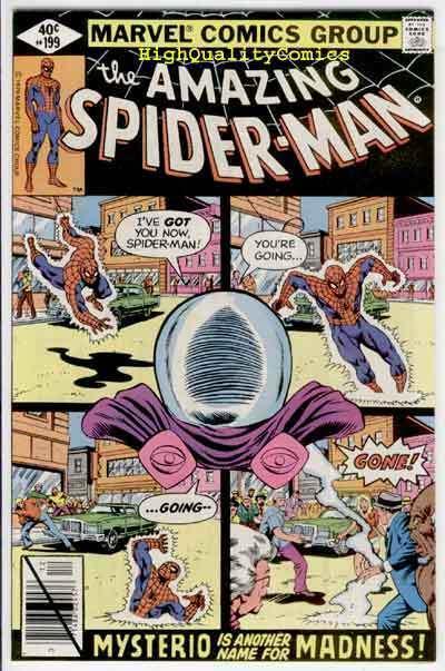 SPIDER-MAN #199, VF+/NM, Mysterio, Marv Wolfman, Amazing, 1963, Jim Mooney