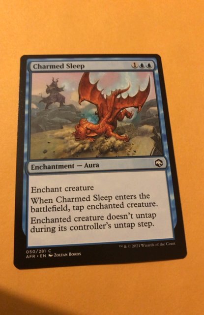 CHARMED SLEEP ​: Magic the Gathering MtG card, ADVENTURES IN FORGOTTEN REALMS