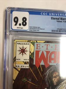 Eternal Warrior (1992) # 4 (CGC 9.8 WP) 1st App Bloodshot & Immortal Enemy