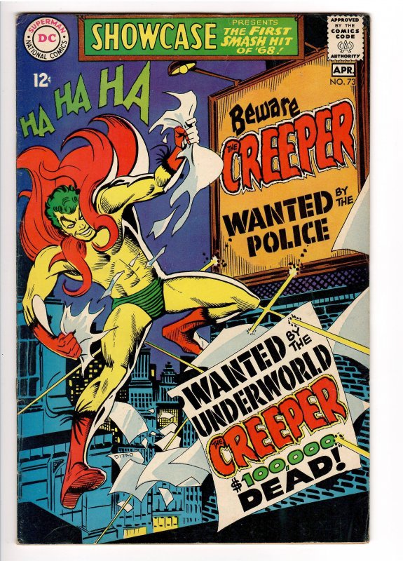 SHOWCASE 73 HIGHER GRADE 1st APPEARANCE CREEPER;DITKO ART;FILM?