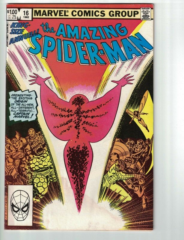 Amazing Spider-Man Annual #16 VG 1st appearance of Captain Marvel Monica Rambeau