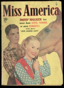 MISS AMERICA V.7 #19 1949 PATSY WALKER PHOTO COVER G/VG