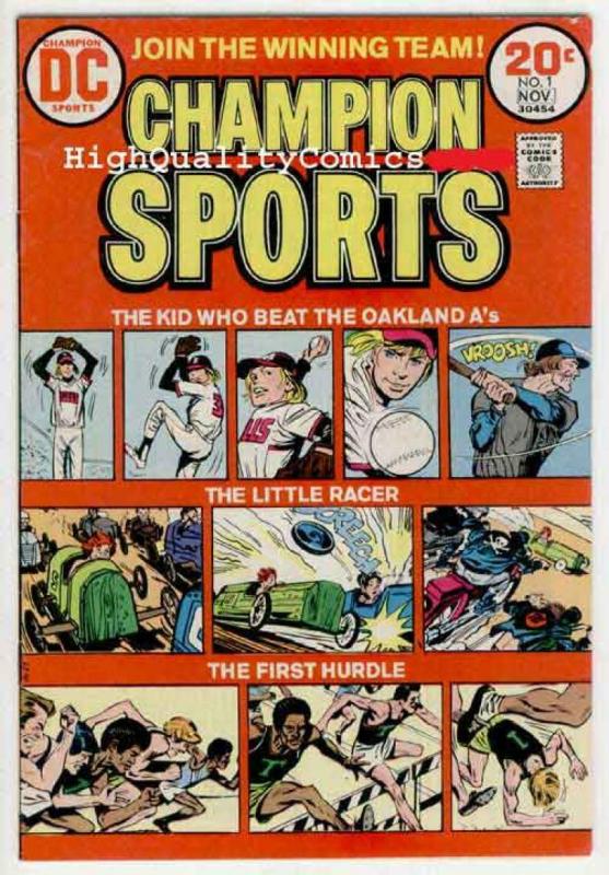 CHAMPION SPORTS #1 2 3, FN+ to VF, Oakland A's, 1973, Street fighter