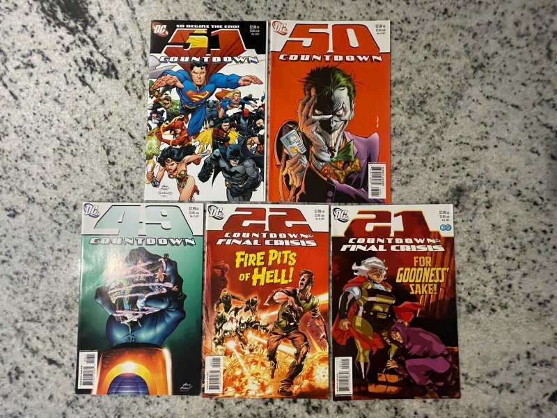 5 Countdown DC Comic Books # 21 22 49 50 51 Superman Batman Flash Arrow 71 J854