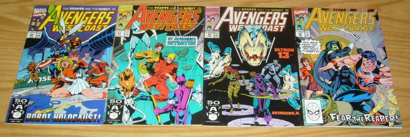 Avengers West Coast #65-68 VF/NM complete ULTRON storyline - reaper and robot