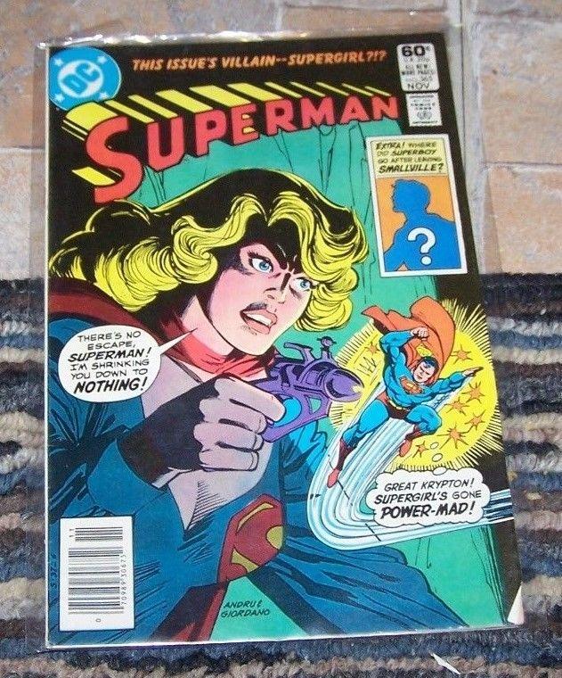 Superman # 365 (Nov 1981, DC) SUPERGIRL +KAL EL CLARK KENT KRYPTON