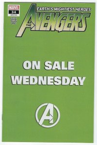 Avengers # 34 Wednesday Variant NM Marvel