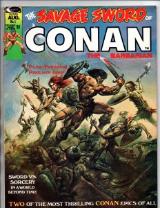 The Savage Sword of Conan the Barbarian #1 - Red Sonja Tale - 1974 - VF 