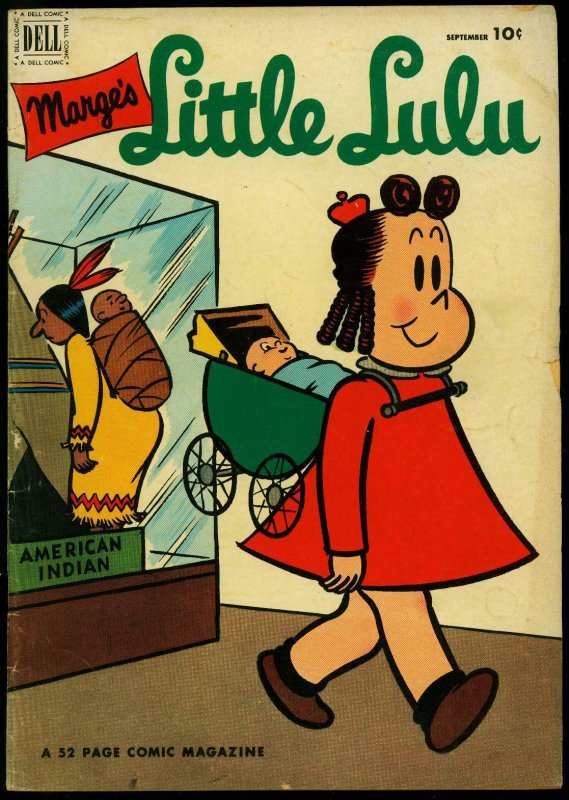 Marge's Little Lulu #51 1952-Native American cover- Dell comics VG