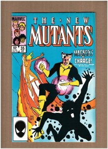 New Mutants #35 Marvel Comics 1986 Claremont & Sienkiewicz, Magneto VF/NM 9.0