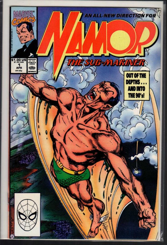 Namor, the Sub-Mariner #1 Direct Edition (1990) 9.2 NM-