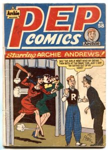 Pep Comics #58 1946- SHIELD by Woggon- Rare Archie VG