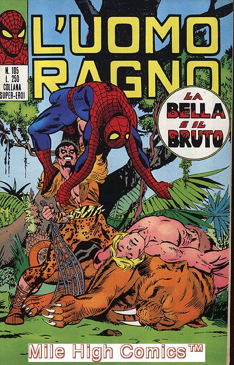 SPIDER-MAN ITALIAN (L'UOMO RAGNO) (1970 Series) #105 Near Mint Comics Book