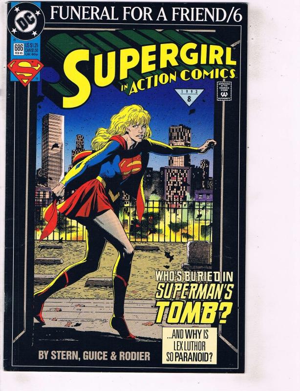 Lot Of 2 DC Comics Book Supergirl #686 and Superman in Action Comics #2 ON1