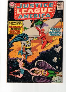 Justice League of America #31 (1964) Hawkman joins The JLA Mid-Grade! FN