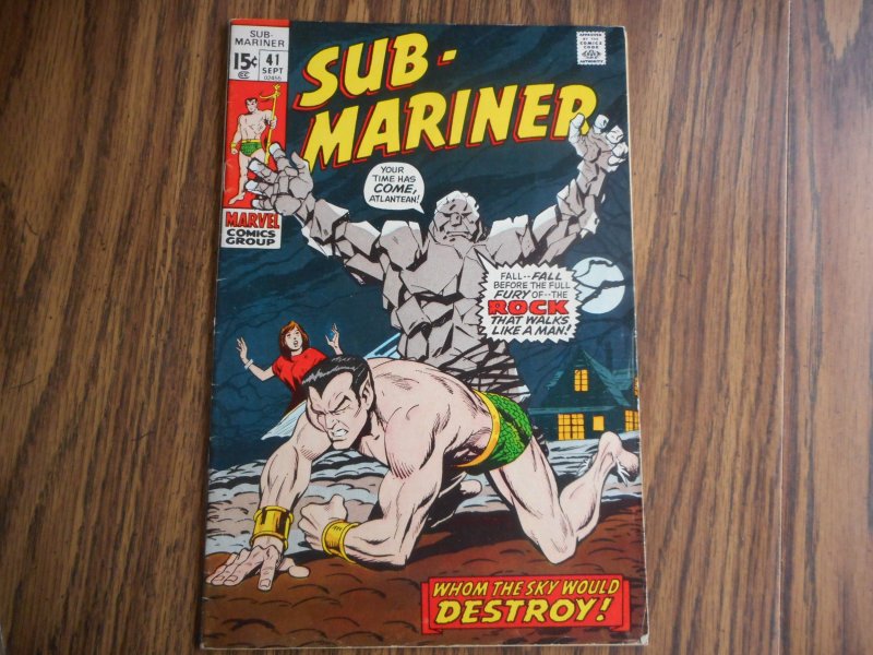 SUB-MARINER # 41 HIGH GRADE GEM!! BEAUTIFUL GEORGE TUSKA COVER!! WOW!!!